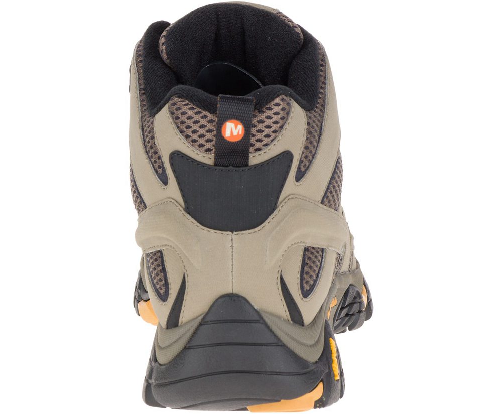 Botas Homem - Merrell Moab 2 Mid Gore -Tex® Wide Width - Marrom - FHL178063